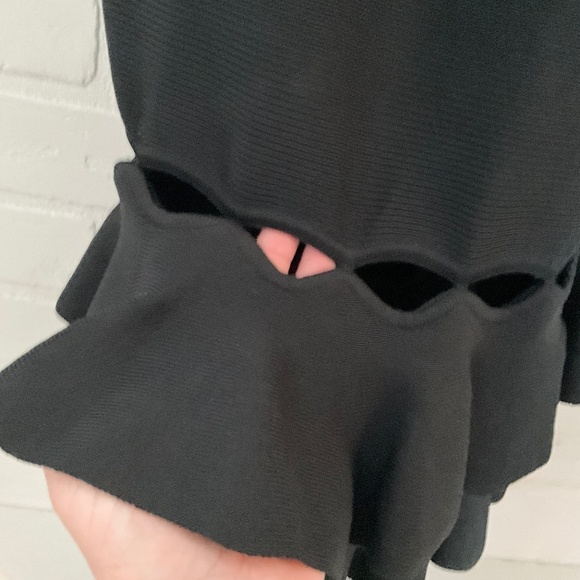 Sachin&Babi Gown Maxi Dress Knit Mesh Sheer Dark romantic Goth S - Picture 6 of 10